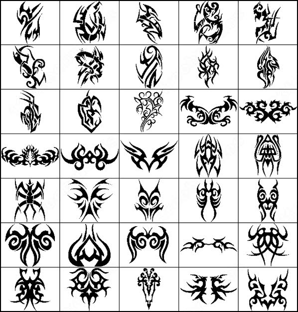  stencils free tribal tattoo flash