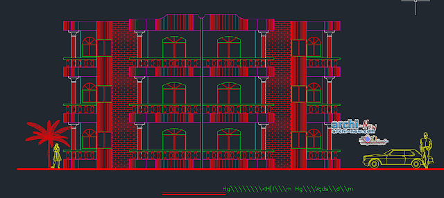 Mansoura Club Chalets in AutoCAD 