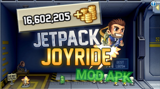 Download Game Jetpack Joyride Mod Unlimited Coins for android