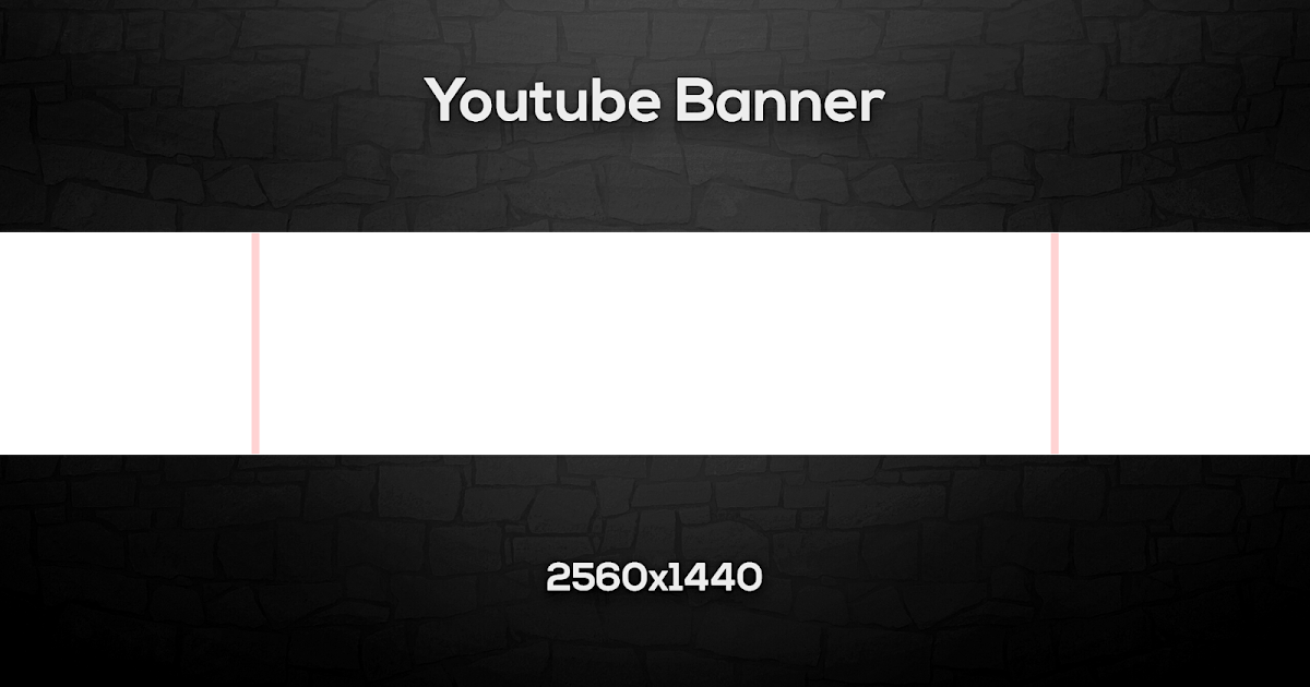 Transparent Youtube Banner Size Template Mundopeje