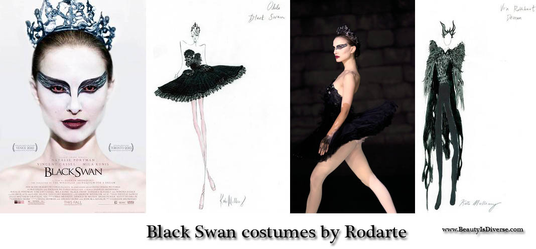 rodarte black swan white dress. natalie portman lack swan