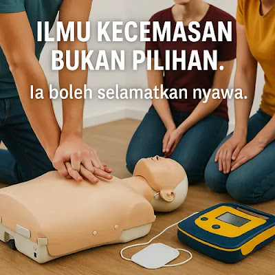 Latihan Heimlich Maneuver untuk bantu mangsa tercekik