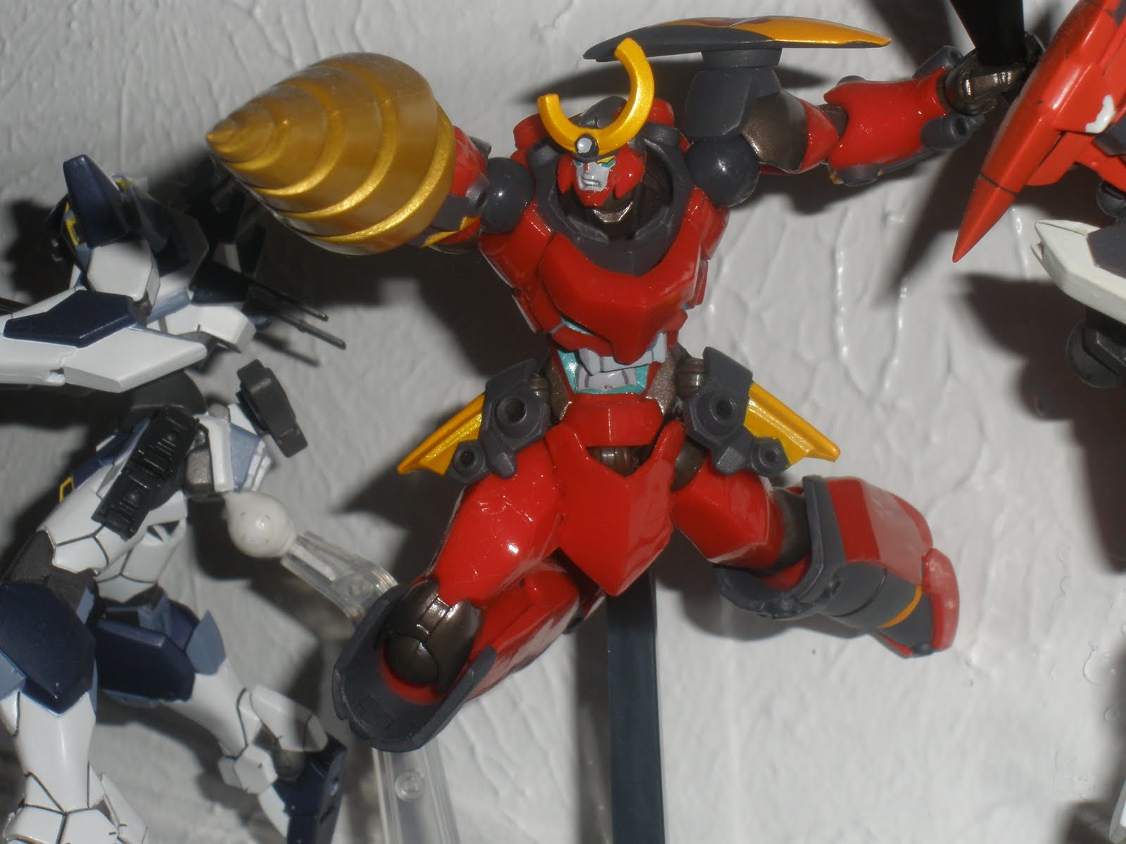 And such a shelf would not be complete without the gurren lagann. Now ...