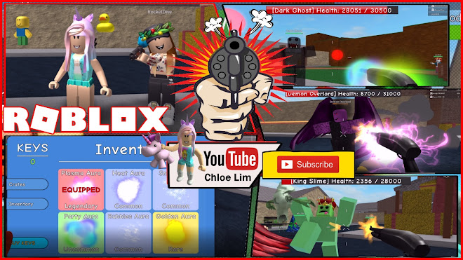 Chloe Tuber Roblox Zombie Attack Gameplay Three Boss Fight And Legendary Aura - zombie attack game roblox