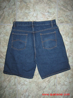 Quần short jean size đen và jean xanh cổ điển 