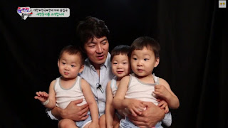 The Return of superman - First episode Song Daehan, Song Manse and Song Minguk - the Song Triplets