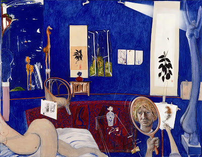  Brett Whiteley - Self portrait in the studio,1976. 