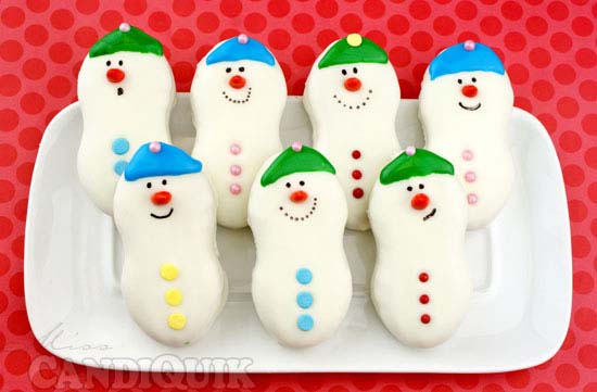 Cute snowman cookies