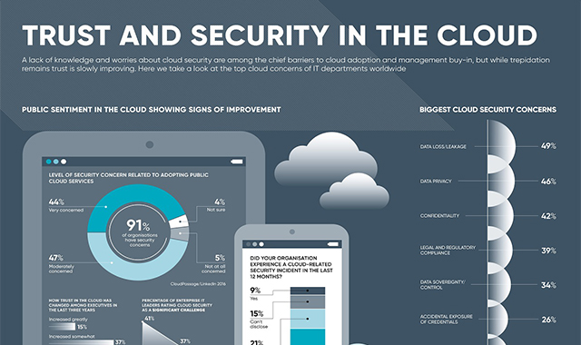 Trust and security in the cloud #infographic