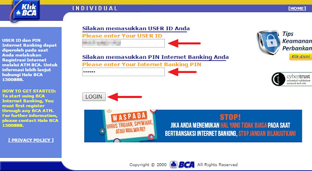 cara daftar internet banking bca, cara daftar e-banking bca, cara aktivasi internet banking bca, cara menggunakan internet banking bca