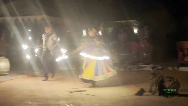 Fire Dancers, Sam Dunes Desert Camp, Jaisalmer, Rajasthan, India