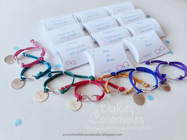 pulseras grabadas con infinito