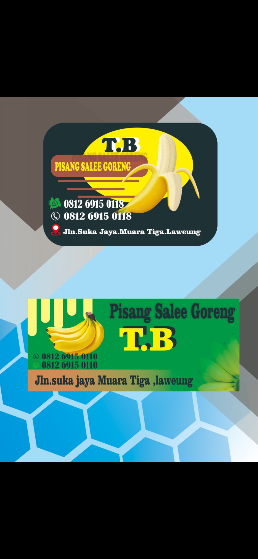 Contoh banner pisang sale goreng  yusnitech