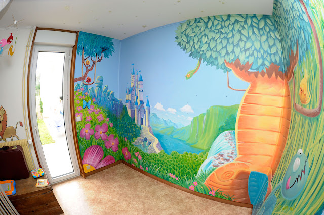 fresque chambre de fillette