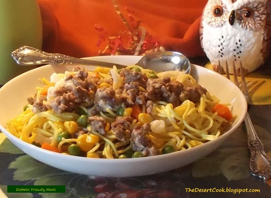 The Desert Cook: Pasta & Ground Beef Super Supper