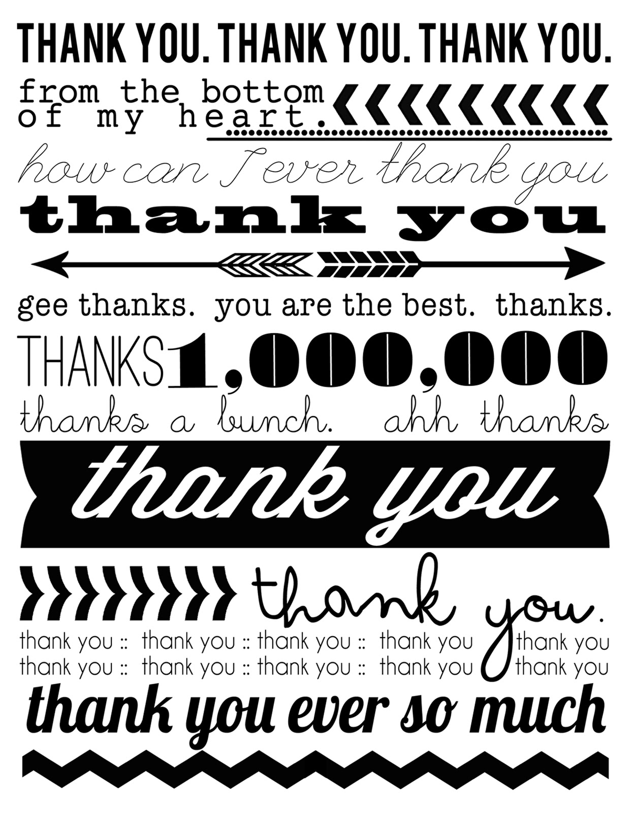 ruffled sunshine thank you cards free printable