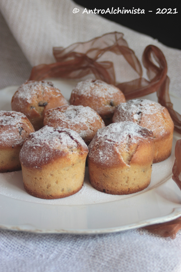 Muffins al Caffè con Cuore di Cioccolato Bianco