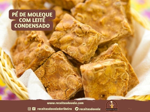 Receita de Pé de Moleque com Leite Condensado