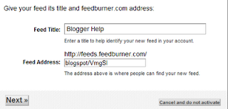 feed title feed address feedburner