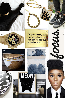 OTL Moodboard / Black + White + Gold