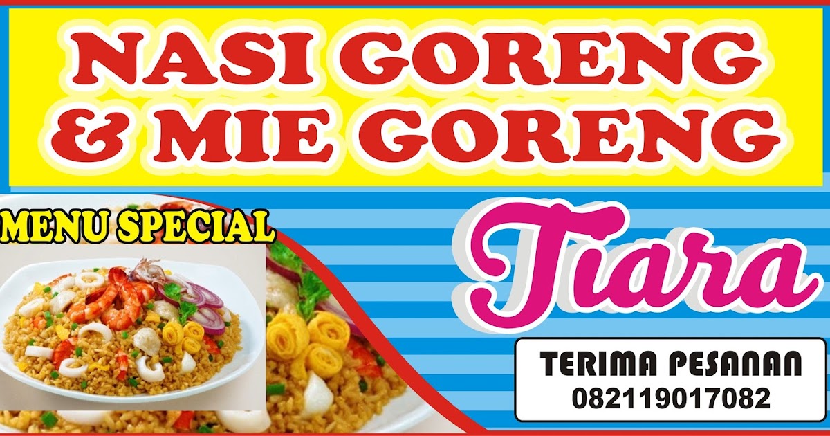 Spanduk Jualan  Nasi Goreng desain  spanduk kreatif