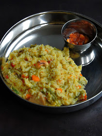 Easy vegetable Pongal