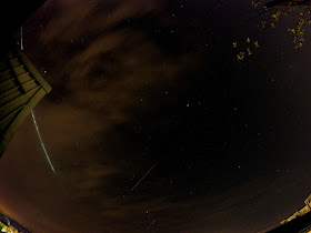 Lyrid meteor shower over Ljubljana on 22042015 the brightest over the roof