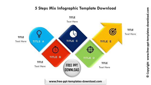 5 Steps Mix Infographic Template Download