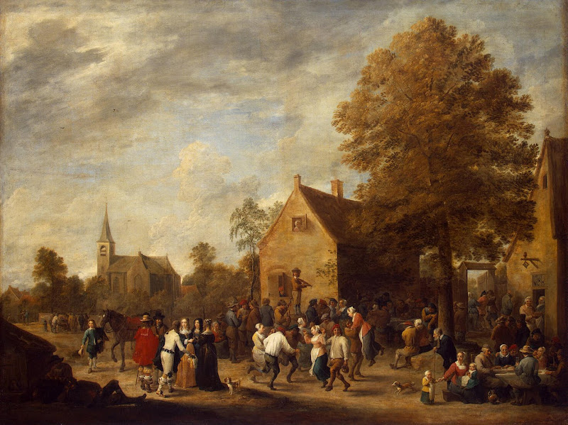 Rural Feast by David Teniers II - Genre Paintings from Hermitage Museum