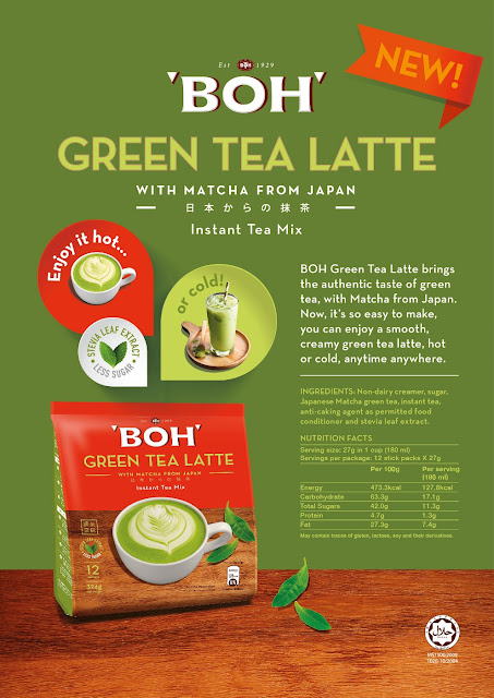 Brand New BOH Green Tea Latte #GreenTeaLatteMoment