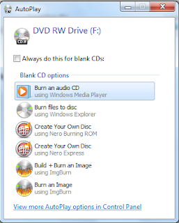 Cara Burning Lagu ke CD dan DVD Dengan Windows Media Player
