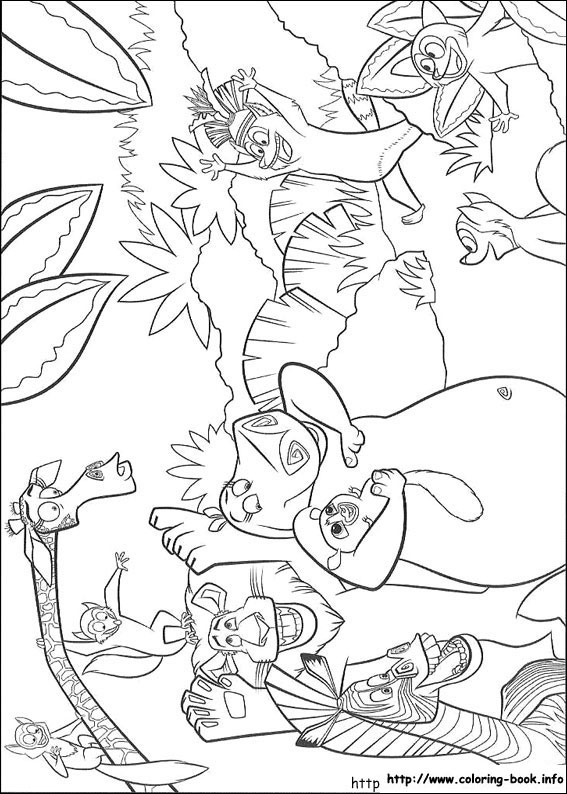 Jungle Animals Coloring Pages