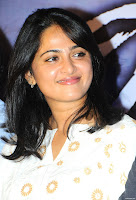 Anushka in white chudidar at Mirchi success meet photo stills