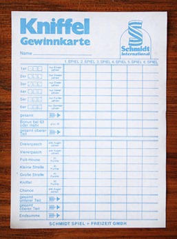 Kniffelblock Zum Ausdrucken