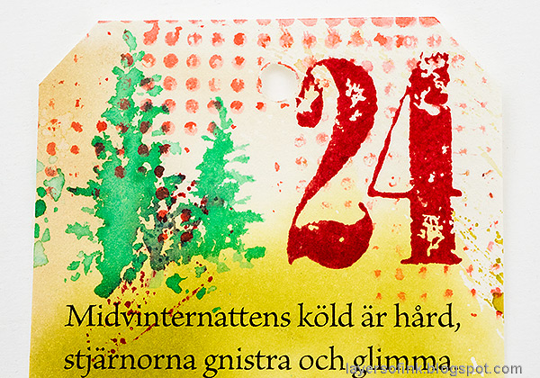 Layers of ink - December Countdown Calendar 2022 tutorial by Anna-Karin Evaldsson.