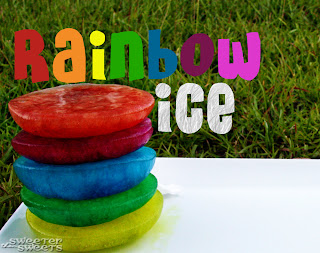 Rainbow Ice Tutorial by Tricia @ SweeterThanSweets