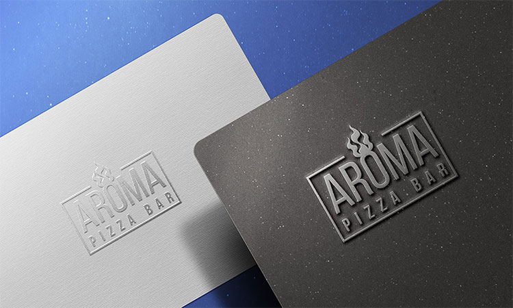 Embossed Metallic Logo Mockup