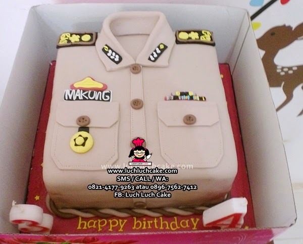 Luch Luch Cake Kue tart Baju  Polisi Daerah  Surabaya  