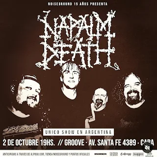 Napalm Death en Argentina (2024)