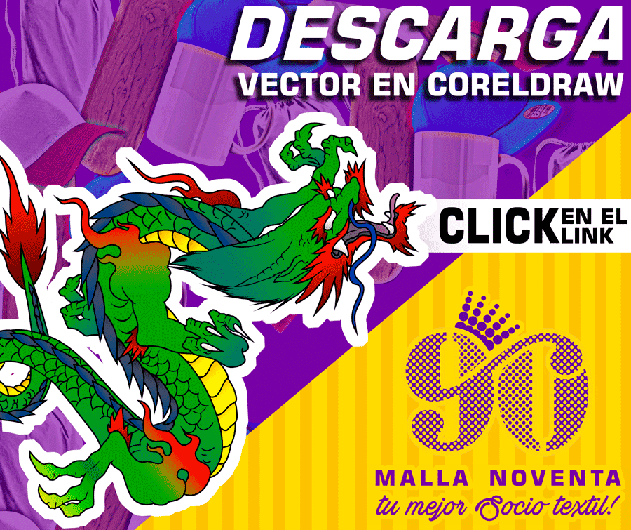 Vectores Gratuitos Dragon tattoo en CorelDraw