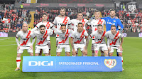 RAYO VALLECANO DE MADRID. Temporada 2021-22. Óscar Valentín, Catena, Sergi Guardiola, Maras, Dimitrievski. Isi Palazón, Unai López, Álvaro García, Óscar Trejo, Balliu y Kevin Rodrigues. RAYO VALLECANO DE MADRID 1 VALENCIA C. F. 1 Lunes 11/04/2022, 21:00 horas. Campeonato de Liga de 1ª División, jornada 31. Madrid, estadio de Vallecas: 9.302 espectadores. GOLES: 0-1: 57’, Carlos Soler. 1-1: 83’, Sergi Guardiola.