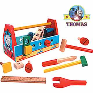 Thomas the Tank Engine wooden toy toolbox playset a grand present for miniature railway engineers