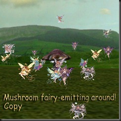 Mushroom fairy-emitting around!