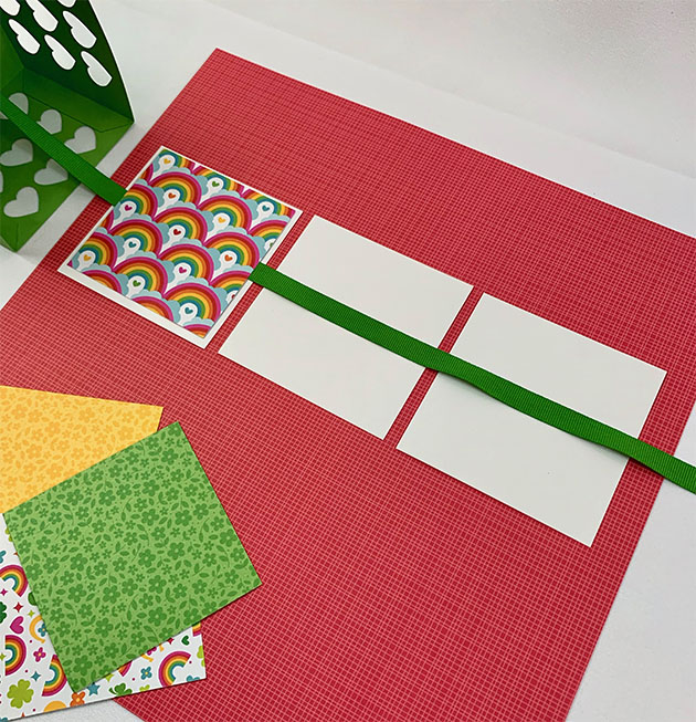 Valentine's Day or St. Patrick's Day Photo Box with rainbow paper