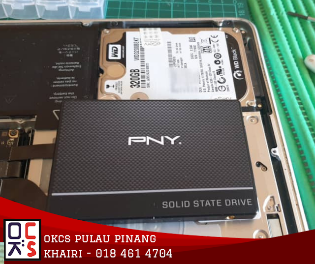 SOLVED : KEDAI REPAIR LAPTOP BAYAN BARU | MACBOOK PRO 13 A1278 UPGRADE SSD 240 GB