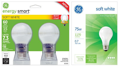 GE Energy Efficient bulbs