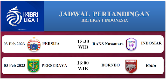 JADWAL LIGA 1 INDONESIA HARI INI : Persija Siap Geser Persib, Borneo Bertekad Curi Poin Di Surabaya