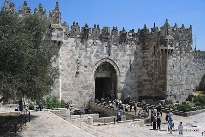 Fotos de Jerusalén: Puerta de Damasco - La Puerta de Damasco es una puerta importante en la Ciudad Vieja de Jerusalén