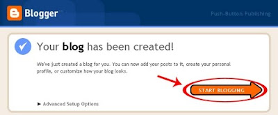 Your blog has been created