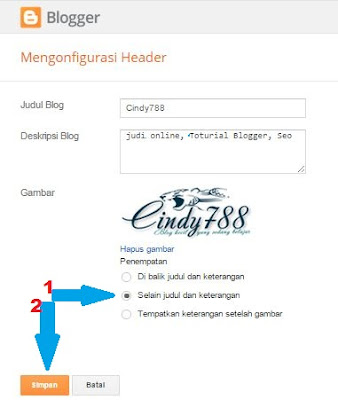  cara memasang gambar header pada blog dengan cepat